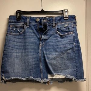 American eagle jean skirt